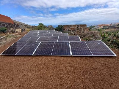 módulos sobre solera
